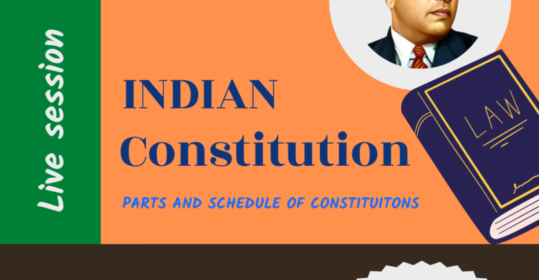 Indian Constitution And Its Parts And Schedule In English And Hindi ...